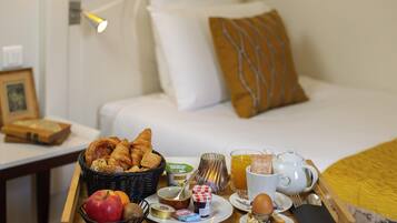 Select Comfort beds, free minibar items, in-room safe, blackout curtains