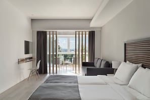 Junior Suite with Pool View | 1 bedroom, Select Comfort beds, in-room safe, soundproofing - Ariti Grand Hotel Corfu (Corfu)