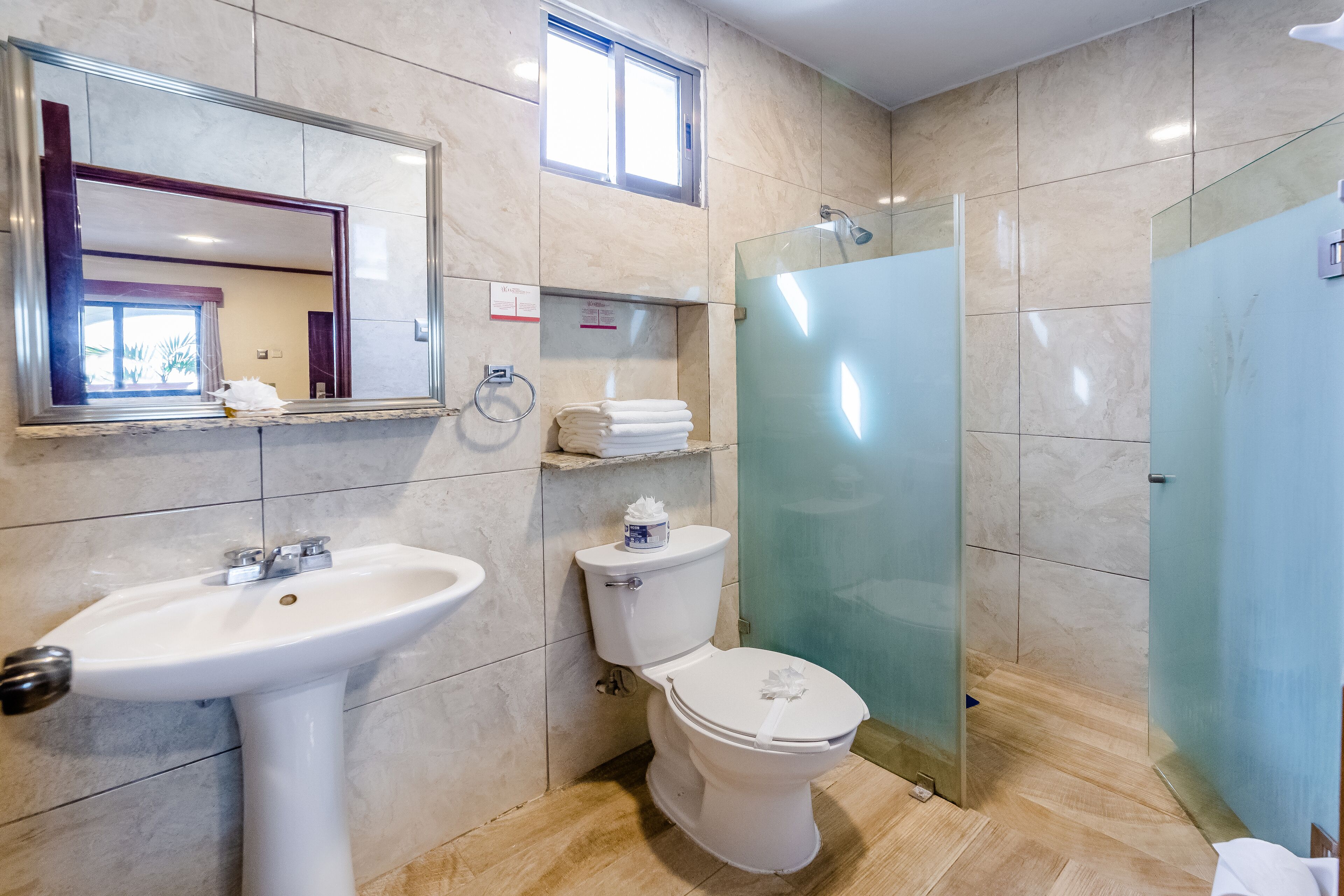 premium room | bathroom | shower, free toiletries, towels