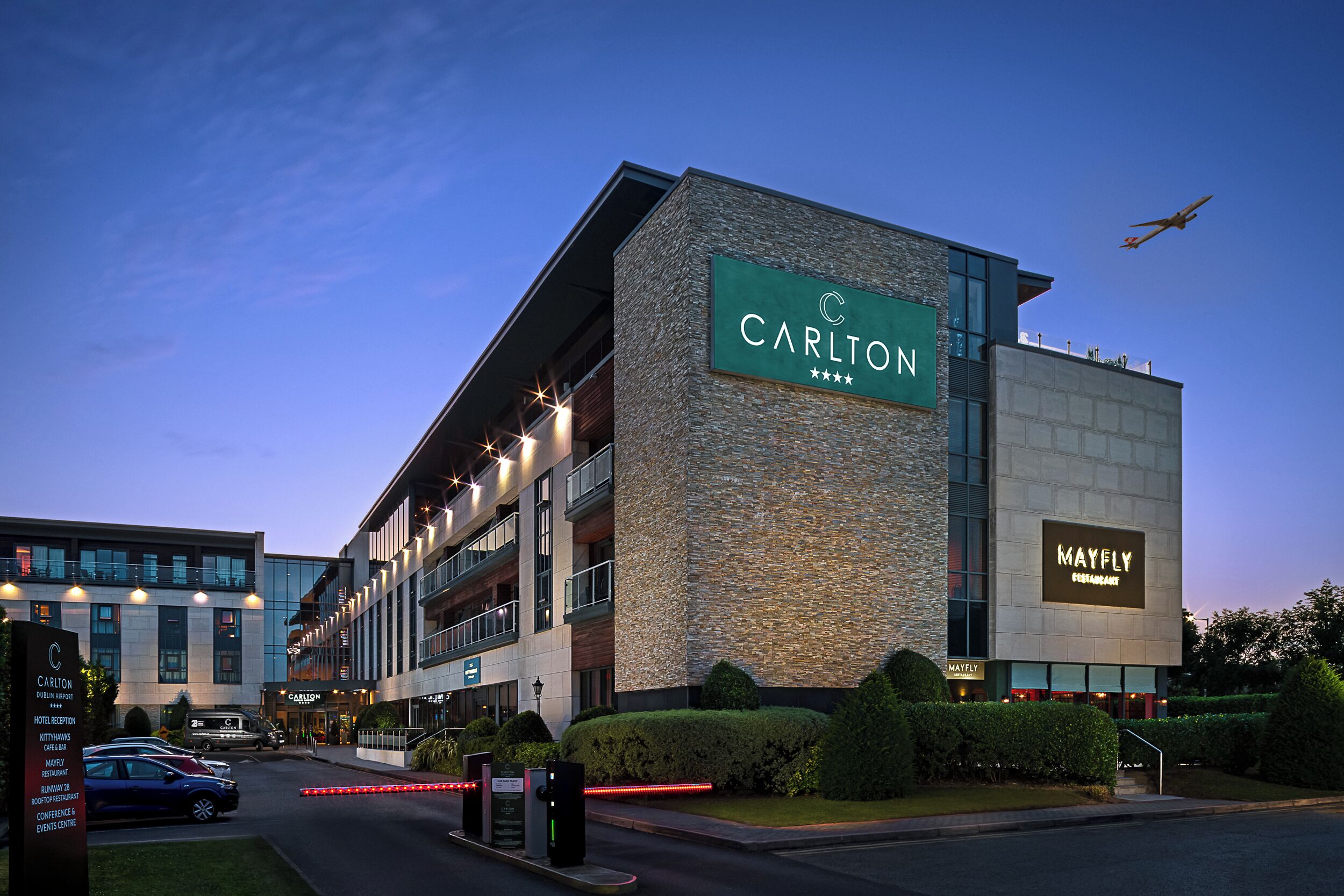 Front of property - evening/night