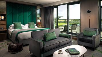 Premium bedding, minibar, in-room safe, desk