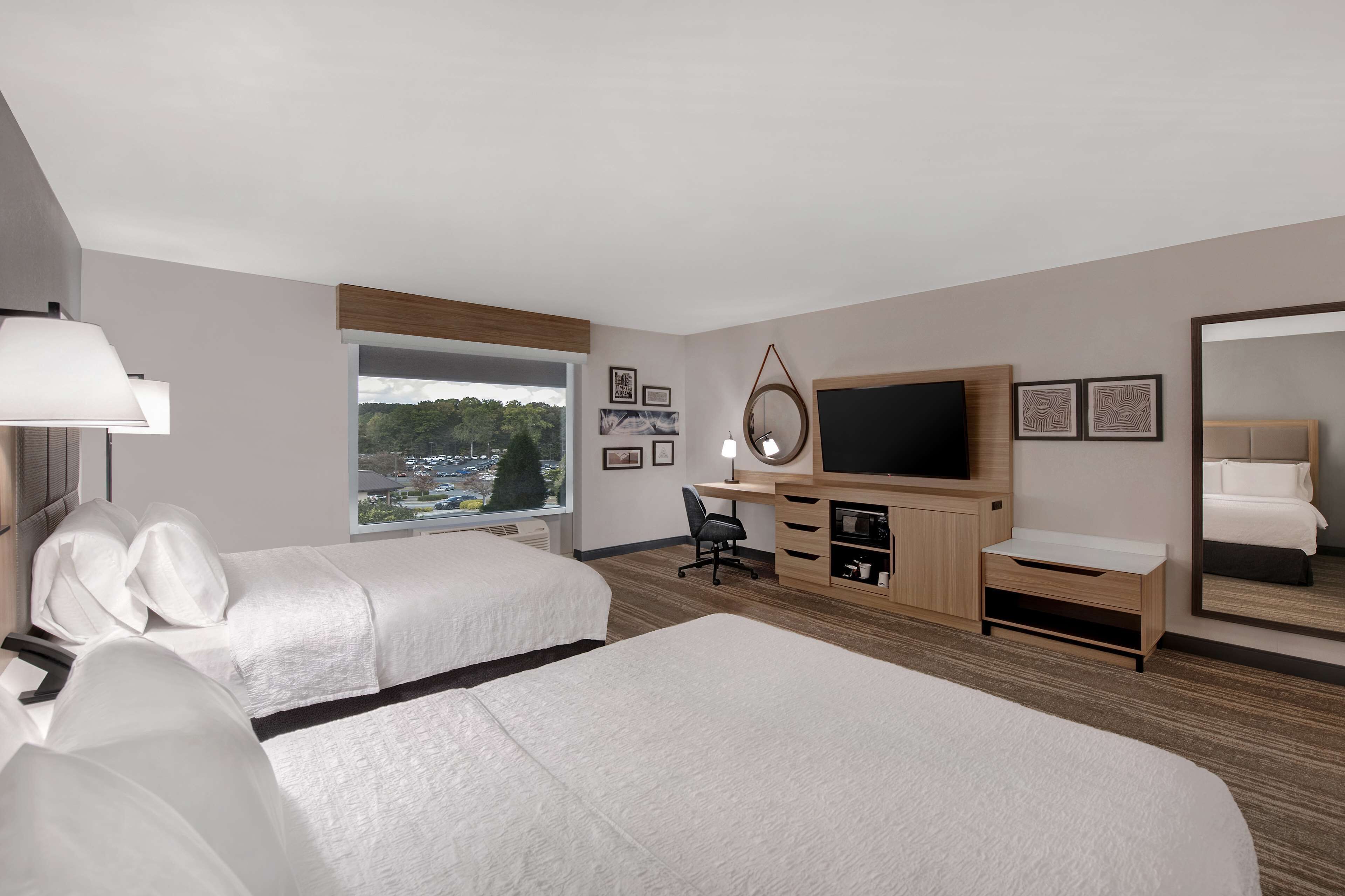 room, 2 queen beds, accessible, non smoking | in-room safe, desk, blackout curtains, iron/ironing board