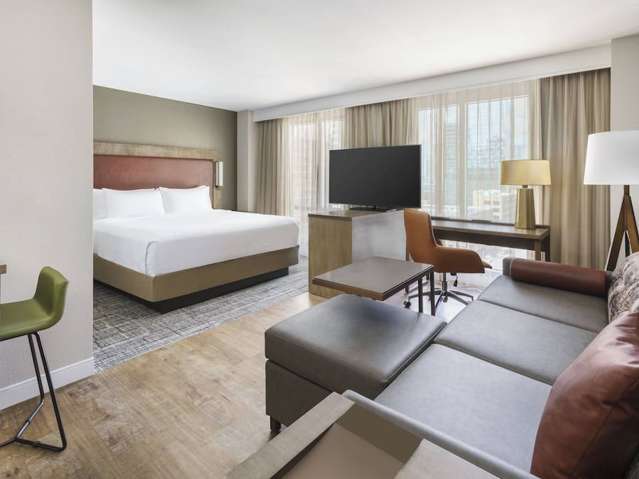 In-room safe, desk, laptop workspace, blackout drapes