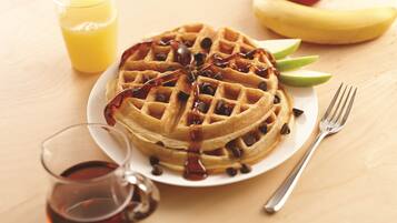 Free daily buffet breakfast