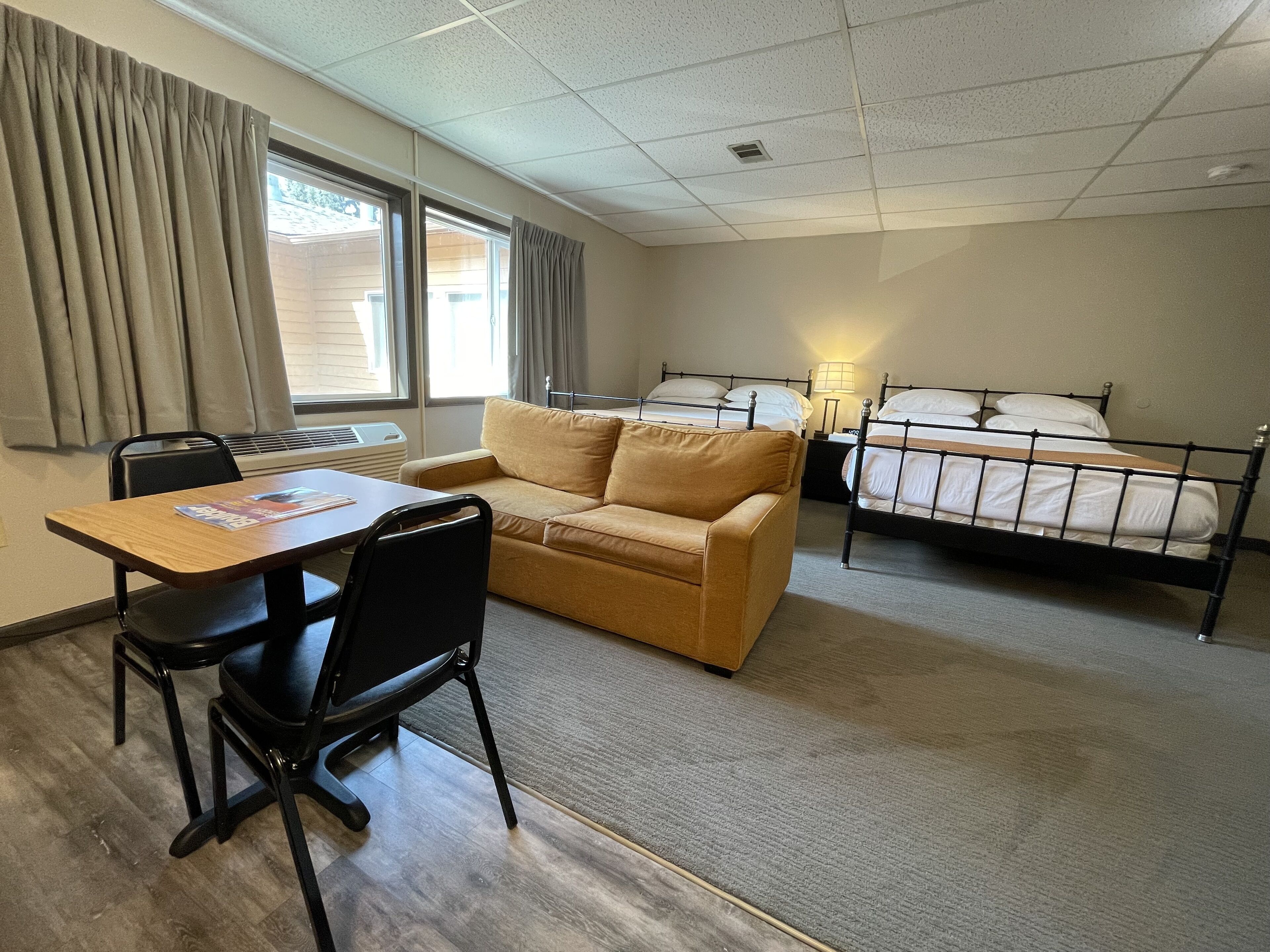 standard room, 2 queen beds | premium bedding, down duvets, in-room safe, desk