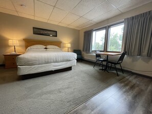 Premium bedding, down comforters, in-room safe, desk