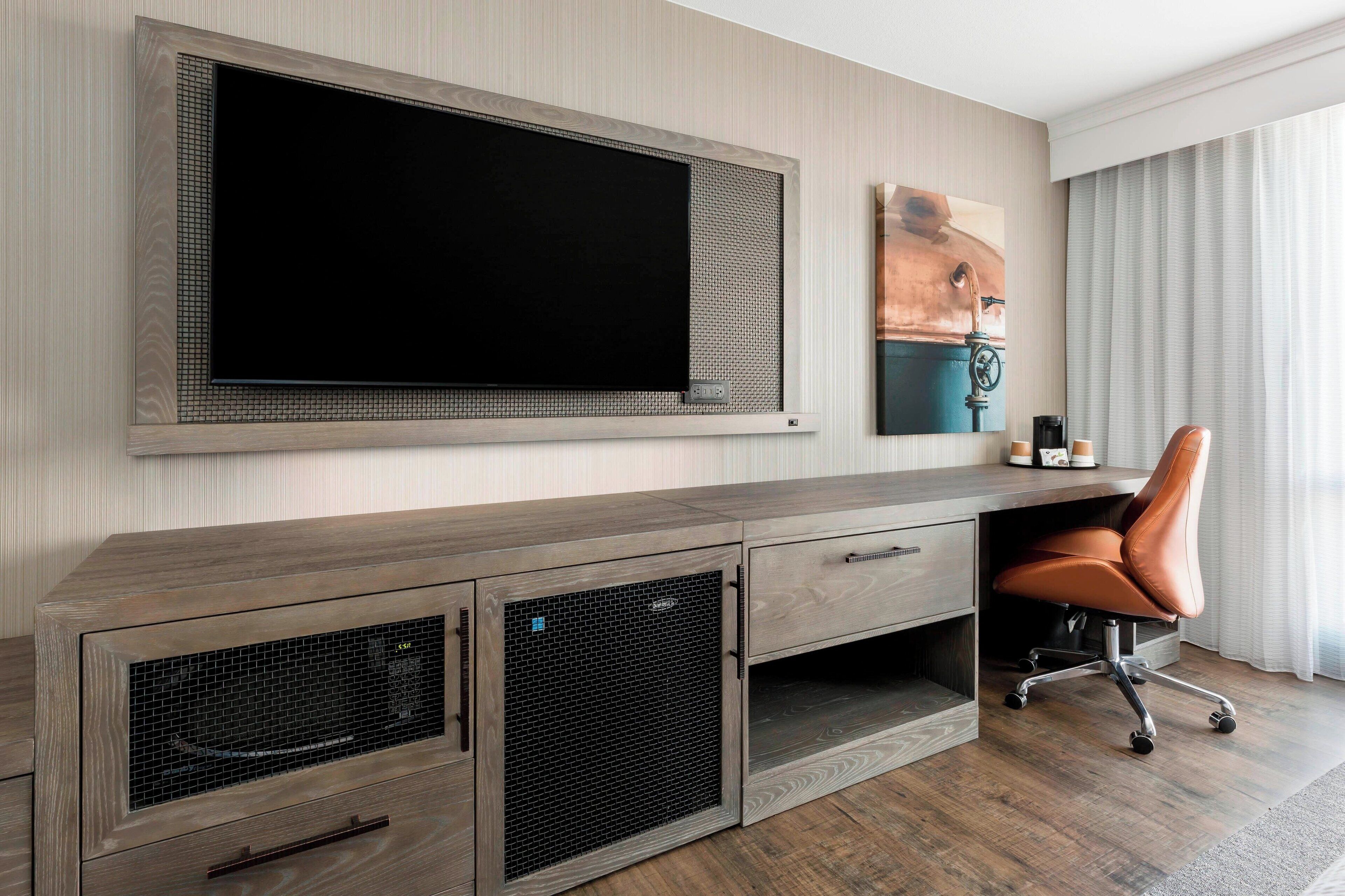 in-room safe, desk, blackout curtains, iron/ironing board