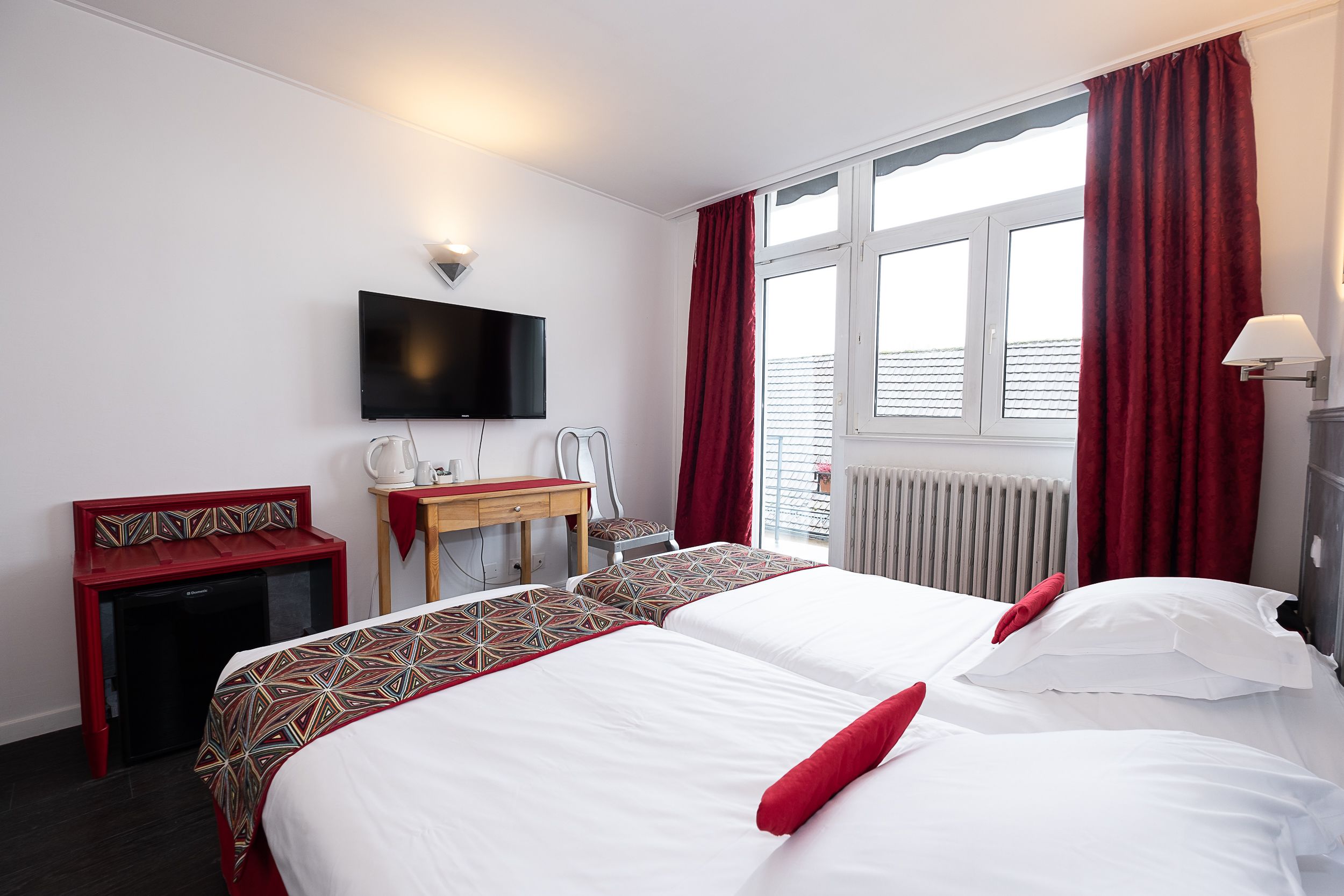 superior double room | desk, blackout curtains, iron/ironing board, free wifi