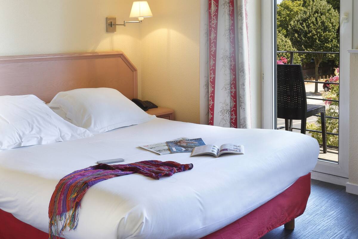 Desk, blackout curtains, iron/ironing board (on request), free WiFi