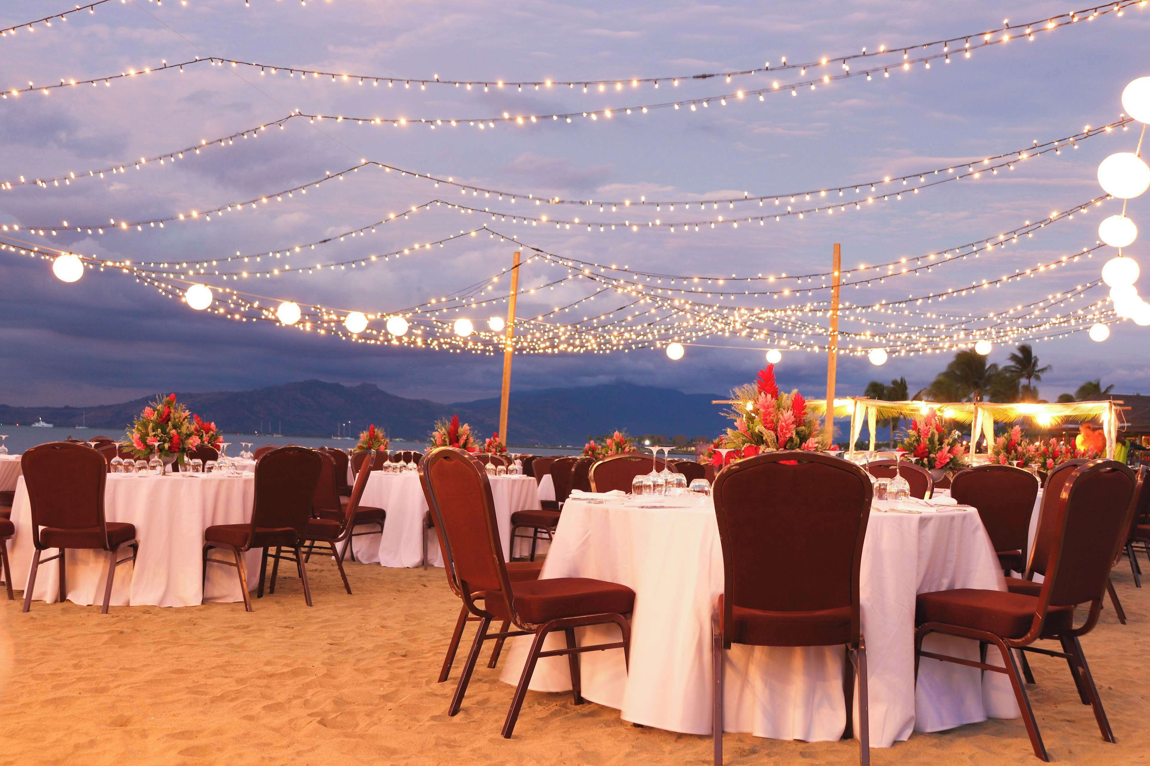 outdoor wedding area