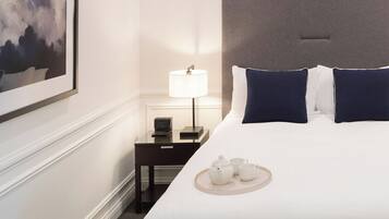 Premium bedding, pillow-top beds, in-room safe, desk