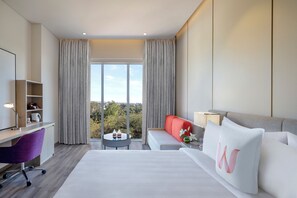 Deluxe-huone, 1 keskisuuri parisänky, näköala puutarhaan (Superior Room) | 1 makuuhuone, egyptinpuuvillaiset lakanat, ylelliset vuodevaatteet