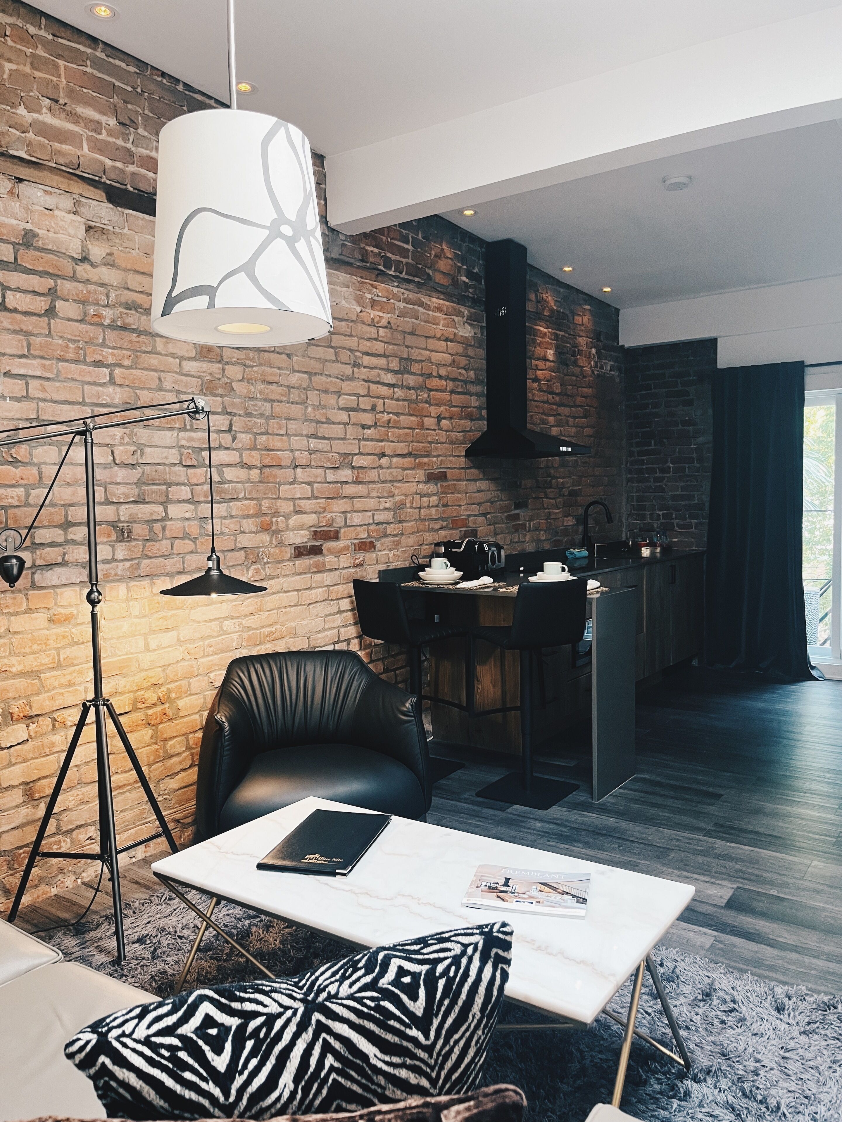 Executive Penthouse, King size bed & Jacuzzi | Living area | Plasma TV, DVD player