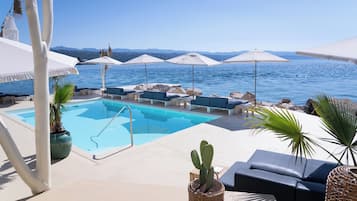 Indoor pool, outdoor pool