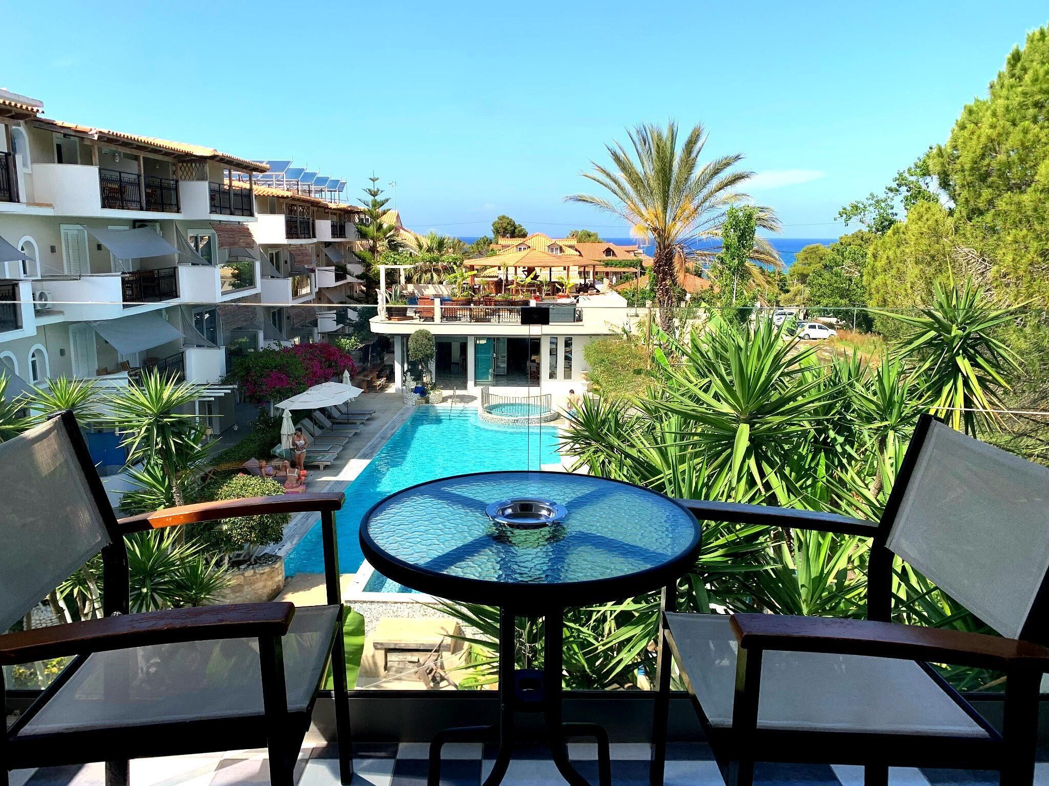 Superior Apartment, 1 Bedroom, Pool View | Balcony view