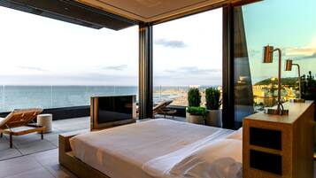 Palace Penthouse | Una cassaforte in camera, una scrivania, Wi-Fi gratuito, lenzuola