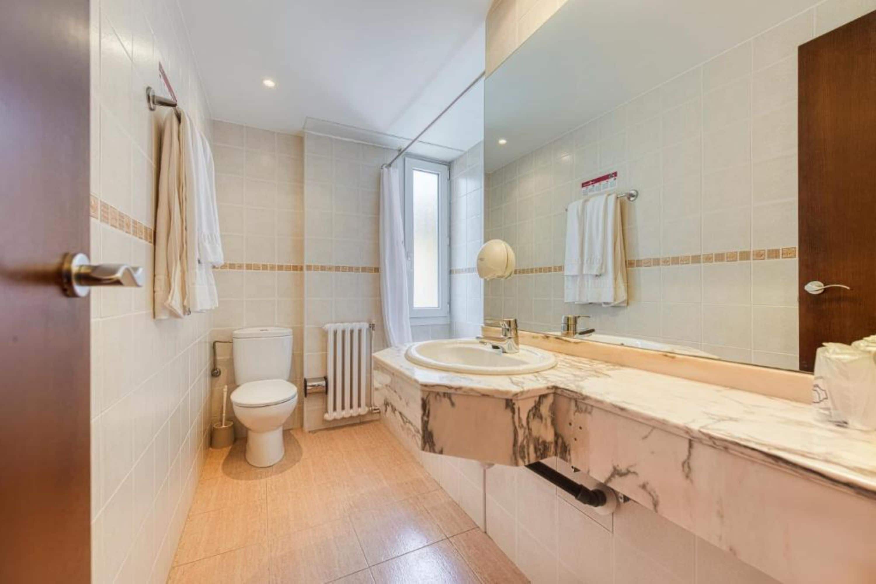 free toiletries, hair dryer, towels