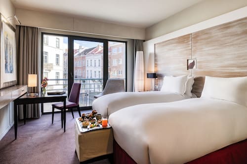 Classic-Zimmer, 2 Einzelbetten | Blick auf die Stadt