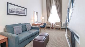 In-room safe, desk, laptop workspace, iron/ironing board