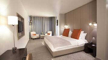 Suite junior | 1 dormitorio, sábanas de algodón egipcio, ropa de cama de alta calidad