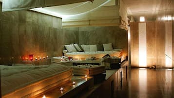 Turkish bath, aromatherapy, body wraps, body scrubs, 3 treatment rooms