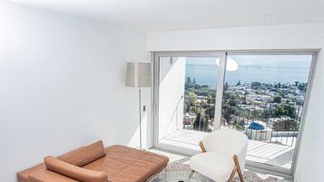 Senior Suite, Sea View | Living area | LCD TV