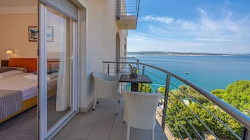 Double or Twin Room, Balcony, Partial Sea View | 1 bedroom, in-room safe, desk, blackout drapes