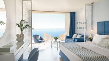 Suite Junior, vue mer | Articles gratuits dans le mini-bar, coffres-forts dans les chambres