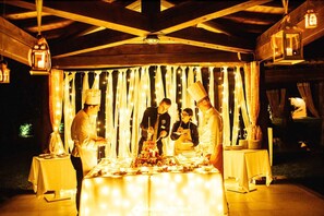 Outdoor wedding area - Hotel Garden Beach (Castiadas)