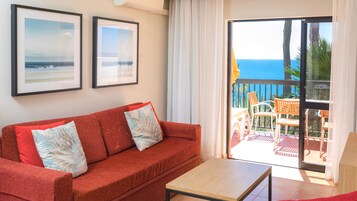 Apartment, 3 Bedrooms, Sea View | Living area | TV