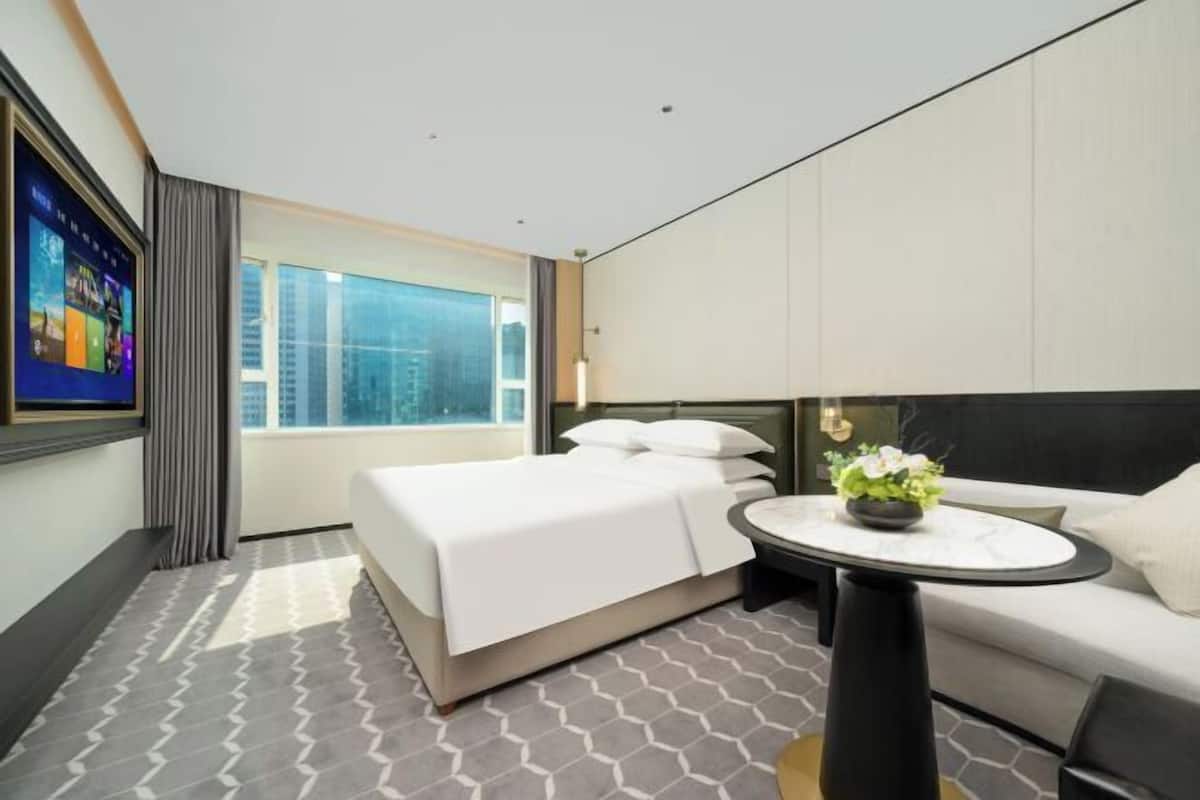 Biancheria da letto di alta qualità, materassi Select Comfort, minibar