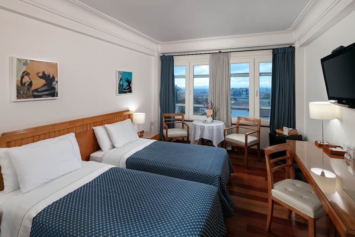 Egyptian cotton sheets, down comforters, minibar, in-room safe