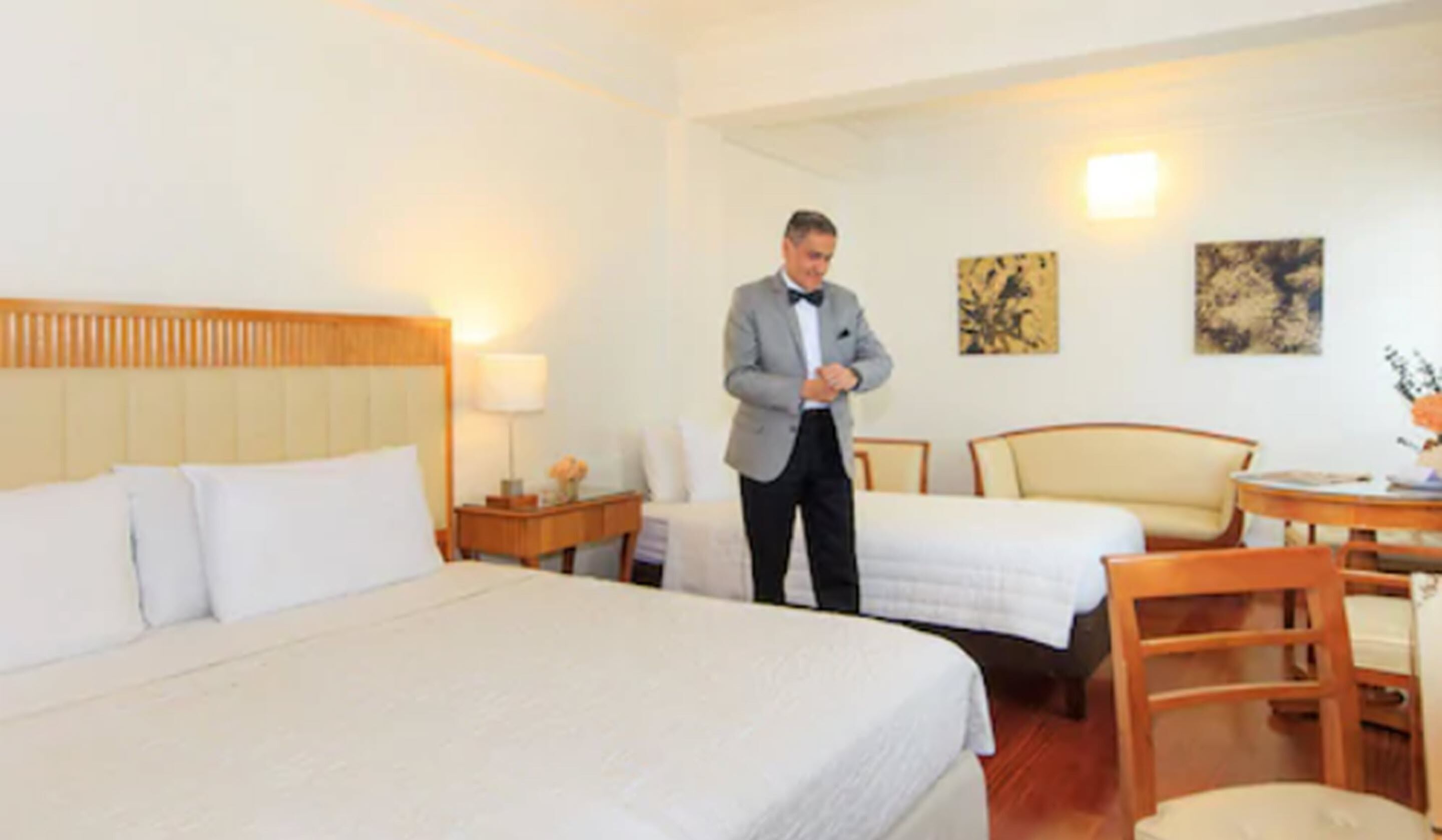 Egyptian cotton sheets, down comforters, minibar, in-room safe