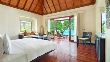 Ropa de cama de alta calidad y minibar