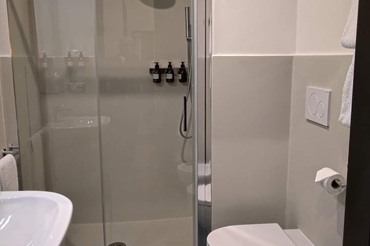 hair dryer, bathrobes, slippers, bidet