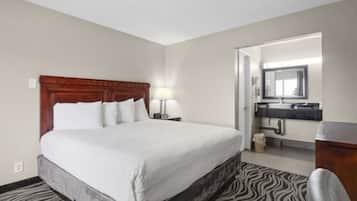 Desk, blackout drapes, free WiFi, bed sheets