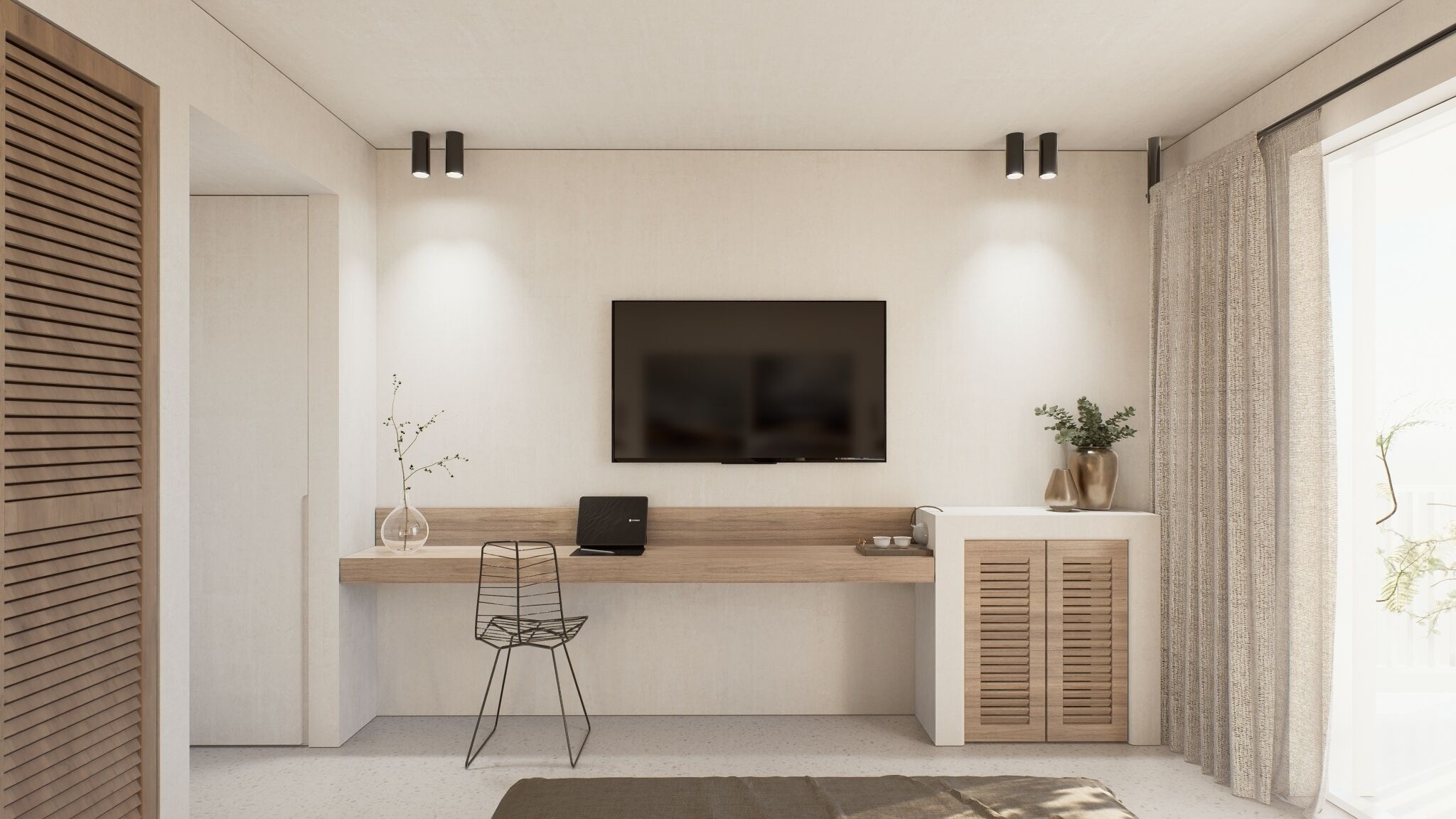 2 bedroom family room | 1 bedroom, pillow-top beds, in-room safe, soundproofing