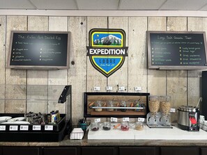 Free daily buffet breakfast