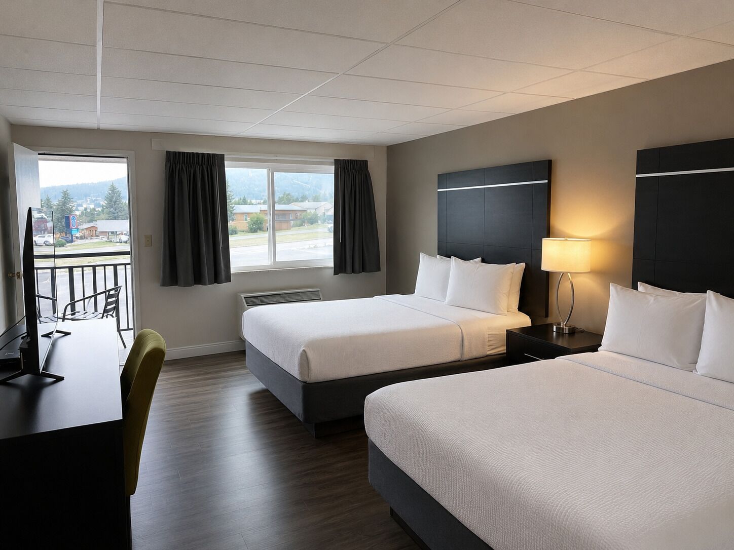 Deluxe Double Room, 2 Queen Beds, Balcony | Premium bedding, down comforters, pillowtop beds, desk