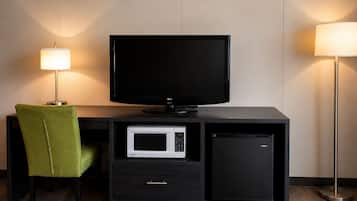 Premium bedding, down comforters, pillowtop beds, desk