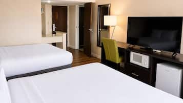 Premium bedding, down duvets, pillow-top beds, desk