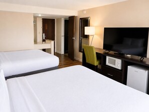 Premium bedding, down duvets, pillow-top beds, desk