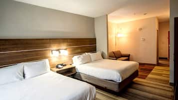 In-room safe, desk, laptop workspace, blackout drapes