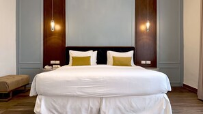 Ropa de cama de alta calidad y minibar