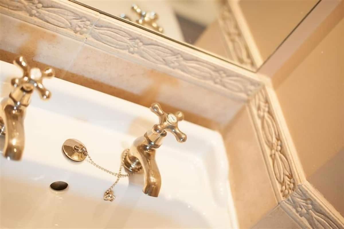 family double room | bathroom | free toiletries, hair dryer, towels, toilet paper