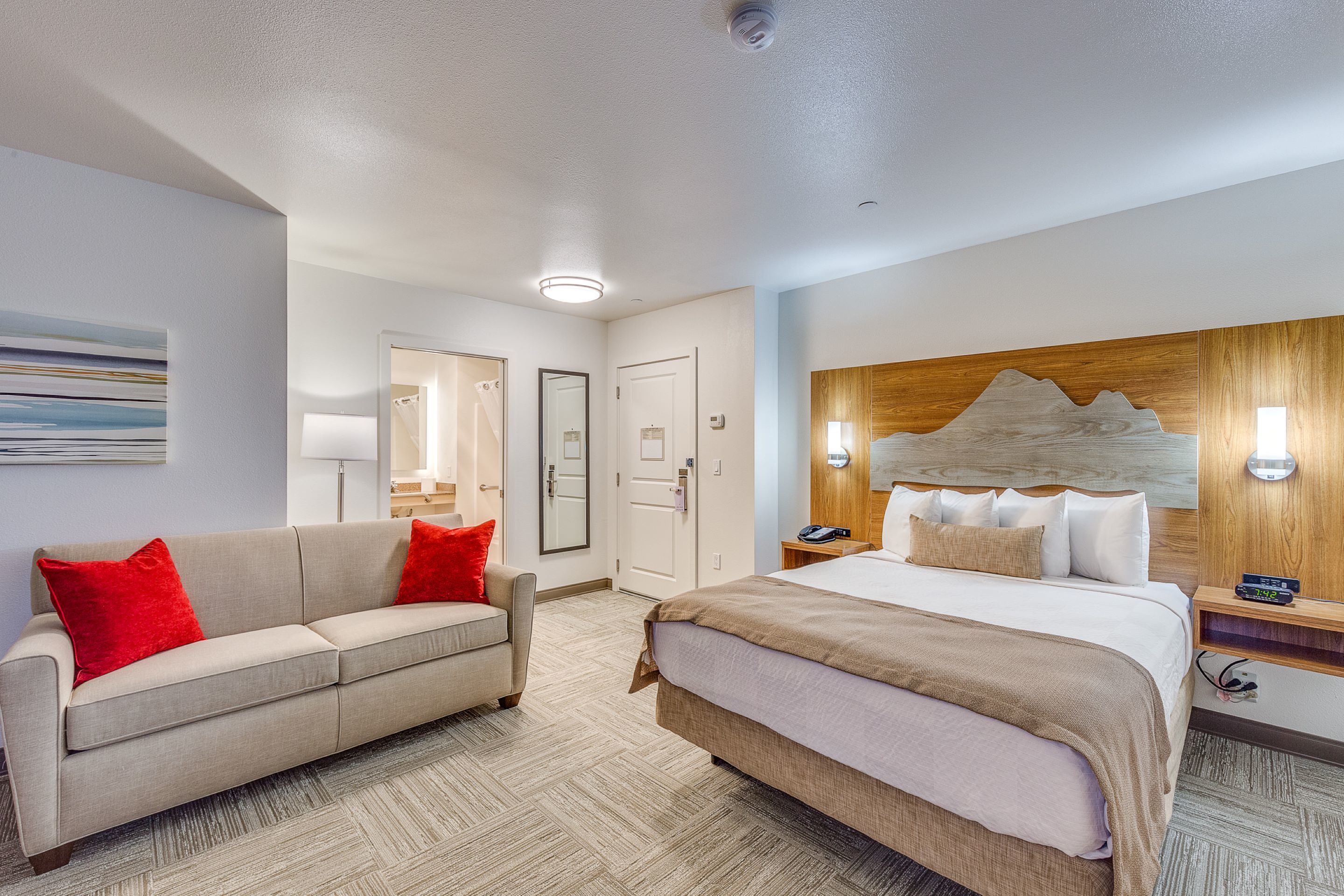 pillow-top beds, individually decorated, individually furnished