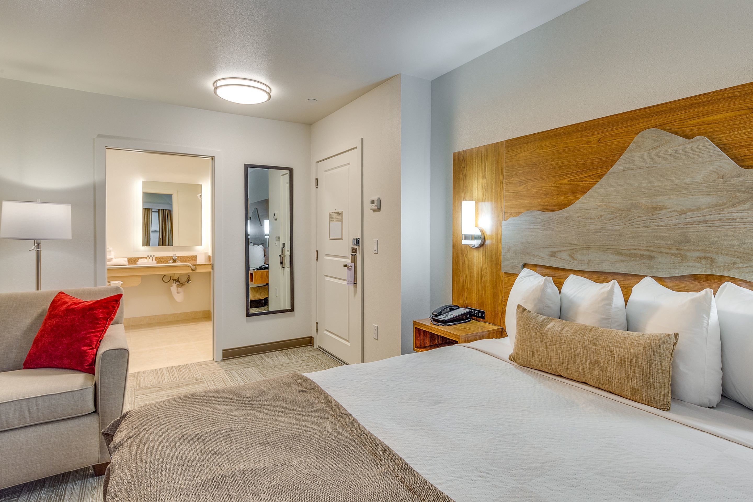 pillow-top beds, individually decorated, individually furnished