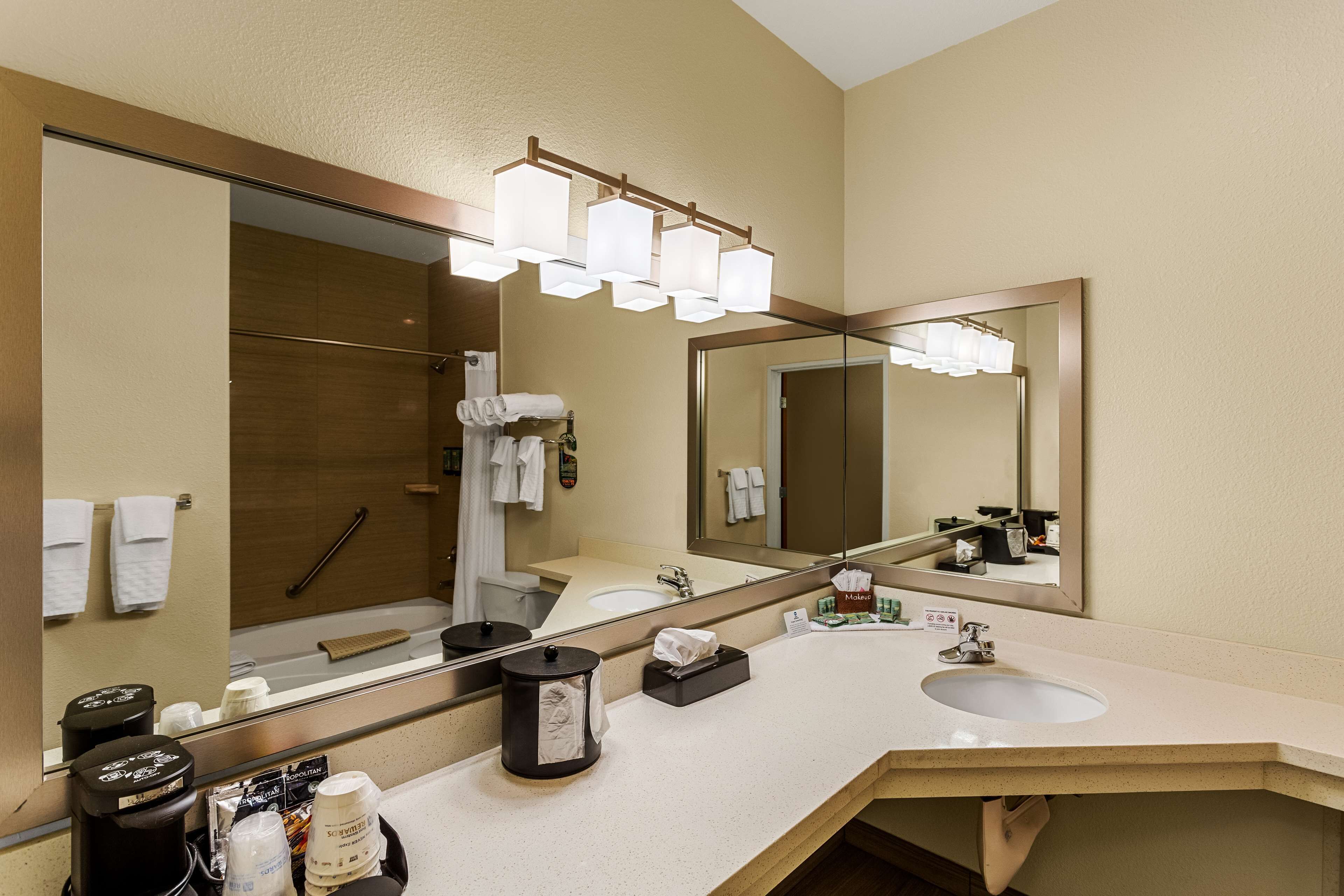 combined shower/bathtub, deep-soaking bathtub, hydromassage showerhead