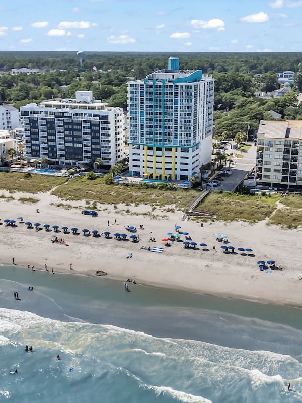 On the beach, white sand