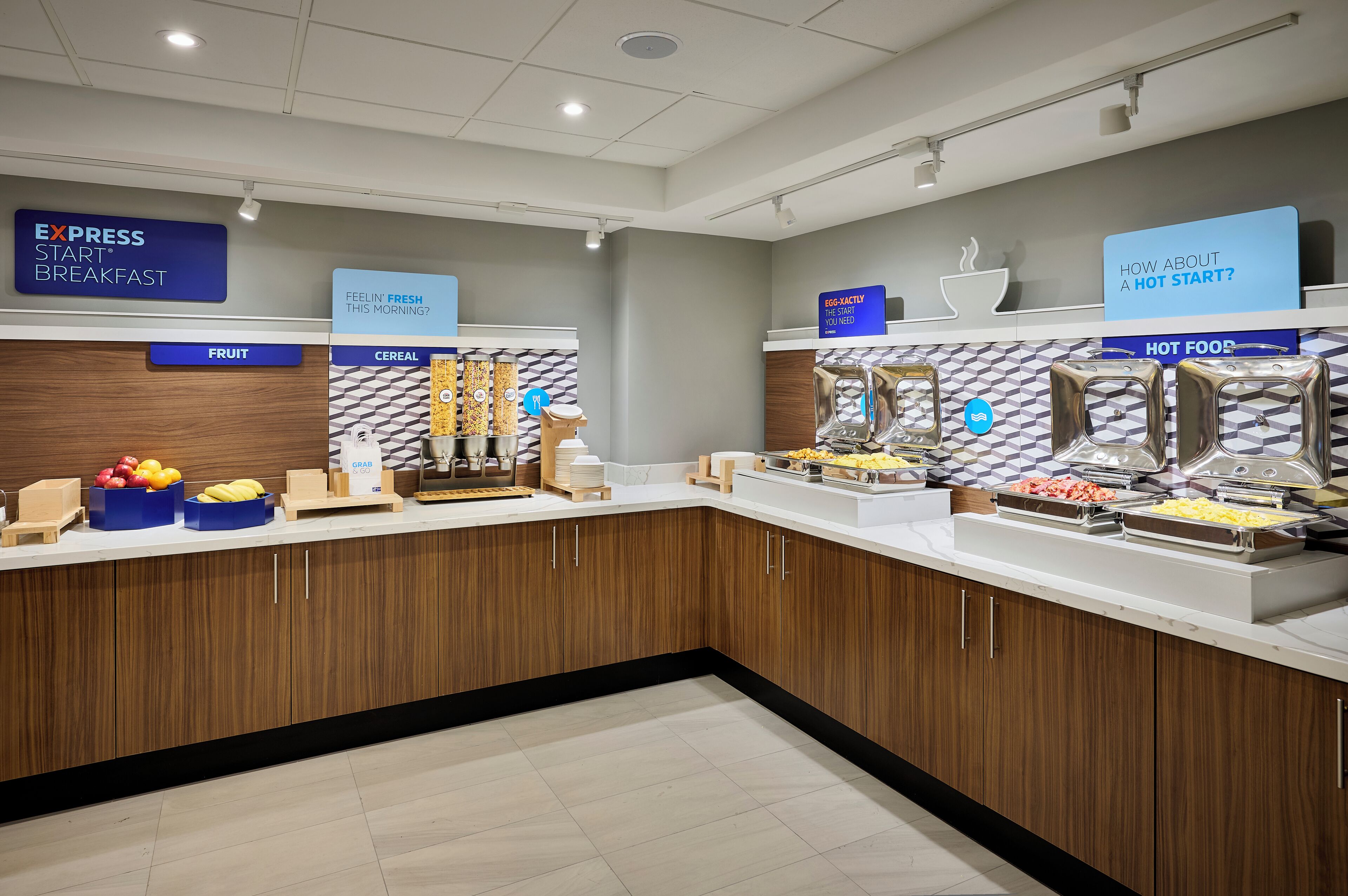 Free daily buffet breakfast